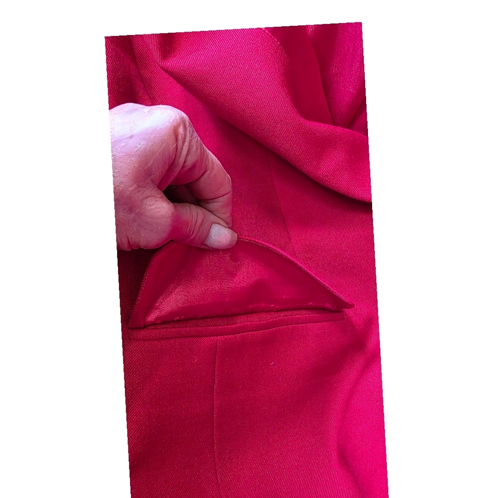 Pendleton Vintage Red Virgin Wool Blazer Made in USA Size 16 - Picture 8 of 14